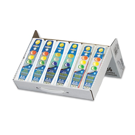Prang Semi-Moist Watercolors, 8 Assorted Colors, PK36 80519